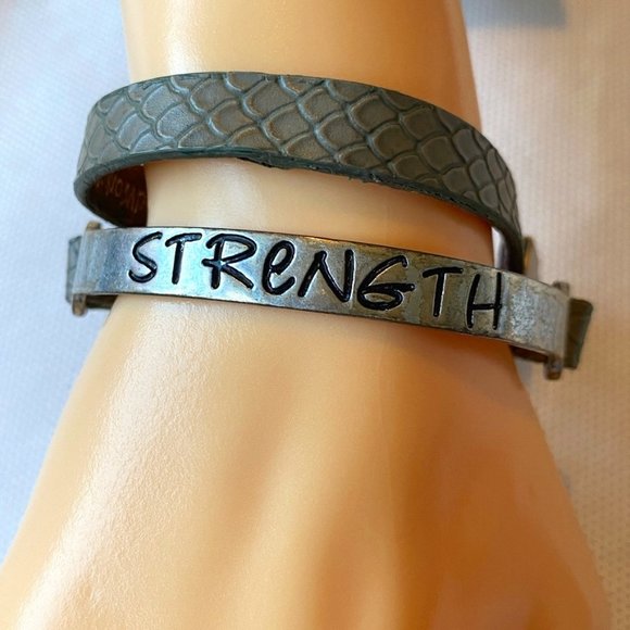 Good Works STRENGTH Boho Wraparound Bracelet - Picture 1 of 9